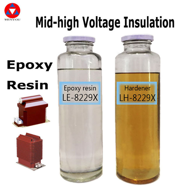 Résine de coulée époxy pour coulée à haute viscosité Tg. DSC 60-80C pour les besoins du client